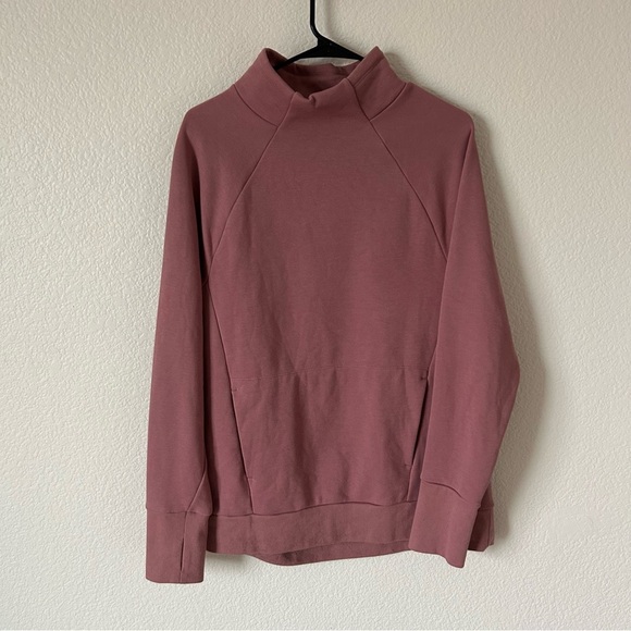 Fabletics Women’s Medium Dusty Rose Activewear, Mock Neck, Turtleneck Sweater - Picture 3 of 10